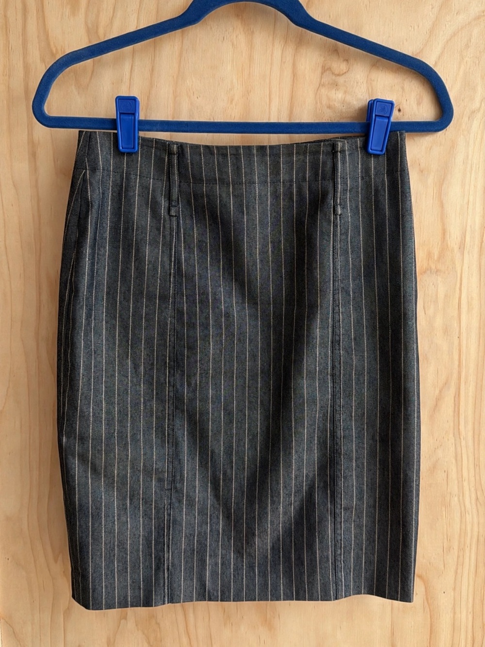 Victoria's Secret Charcoal Pinstripe Pencil Skirt